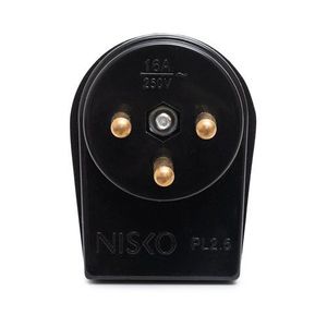  תקע צד ישראלי שחור 3 פינים PL-2.5 