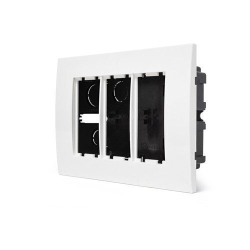  עמדת  HOME & OFFICE תחת הטיח 6 מודול, ללא אביזרים 