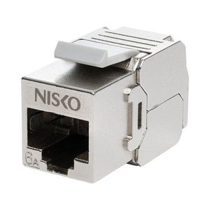  שקע מחשב מסוכך לקיסטון RJ45 CAT6A FTP ניסקו סוויץ