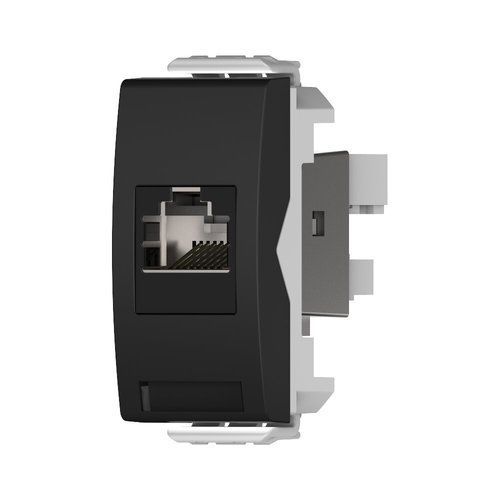  שקע מחשב לא מסוכך RJ45 CAT6A UTP, שחור 1M ניסקו סוויץ' 