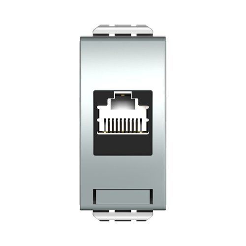  שקע מחשב לא מסוכך RJ45 CAT6A UTP, טיטניום 1M ניסקו סוויץ' 