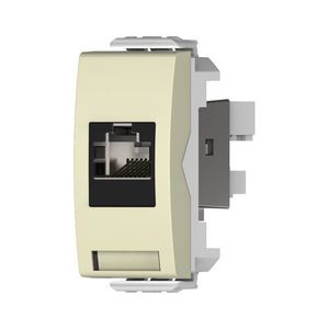  שקע מחשב לא מסוכך RJ45CAT6A UTP, קרם 1M ניסקו סוויץ