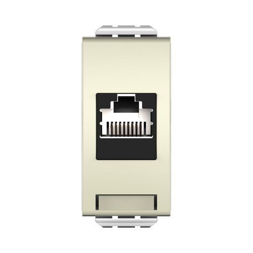  שקע מחשב לא מסוכך RJ45CAT6A UTP, קרם 1M ניסקו סוויץ' 