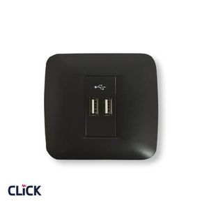 USB כפול שחור “קליק” לקופסא עגולה FETAYA