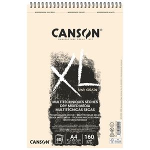 בלוק נייר מחוספס לטכניקות יבשות 40 דף 160 גר Canson XL Sand Grain