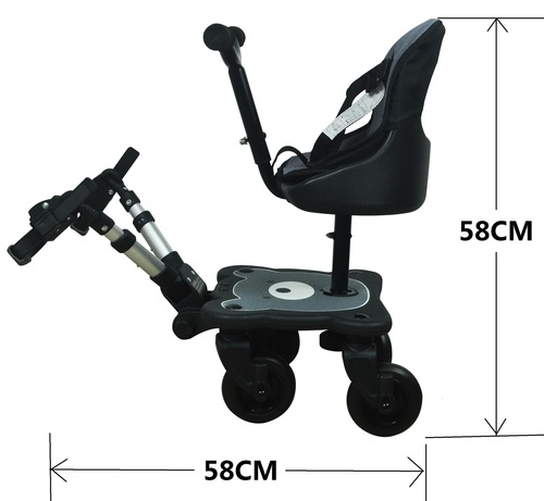 טרמפיסט עם מושב מרופד לעגלה וגלגלים מאירים COZY4 Lights