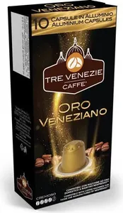 Tre Venezie Oro Veneziano – קפסולות קפה אלומיניום תואמות נספרסו | 10 יח׳