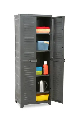 ארון שירות מפלסטיק עם 4 מדפים