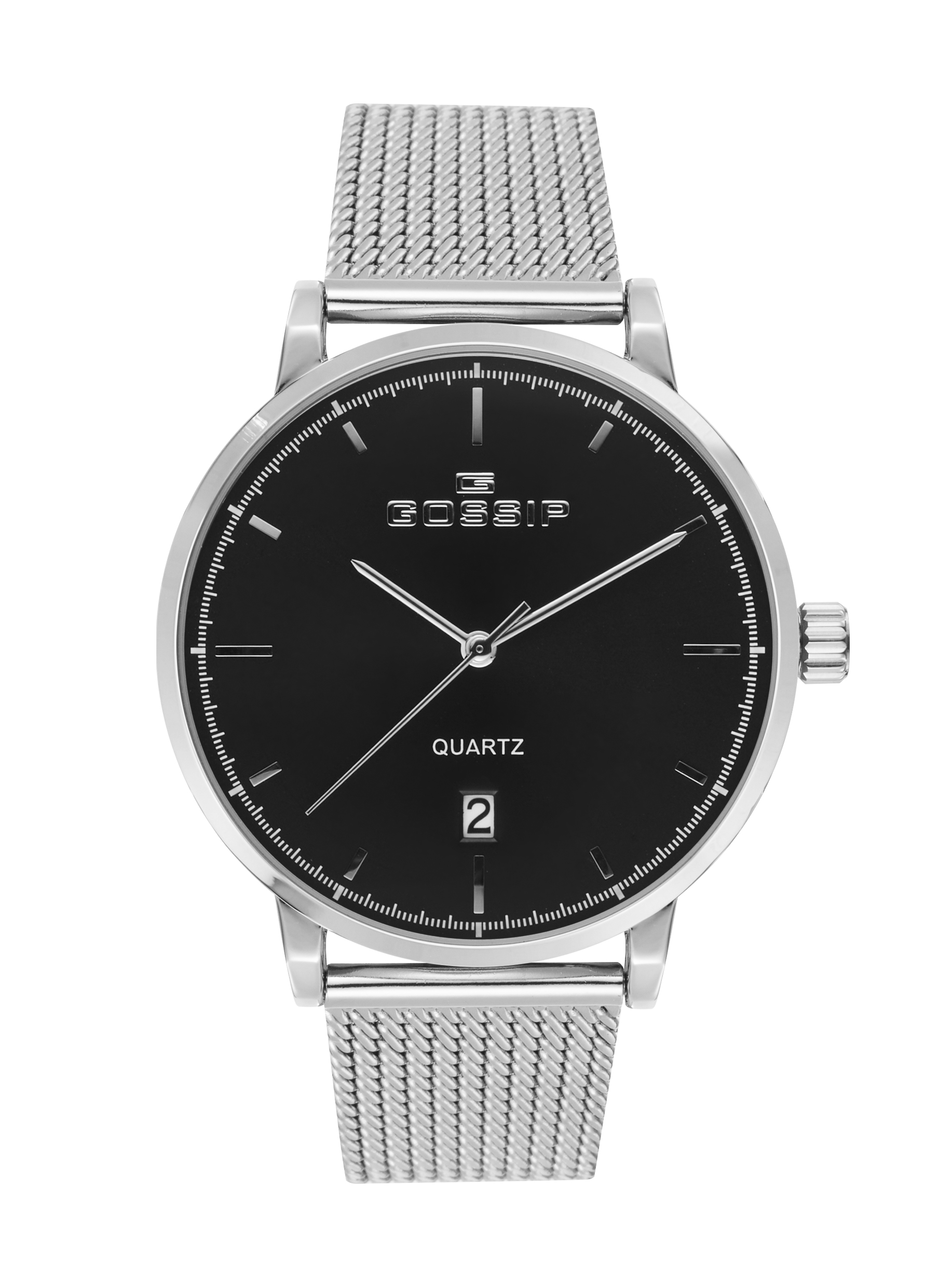 גברי  רשת כסוף ל.שחור - 42MM