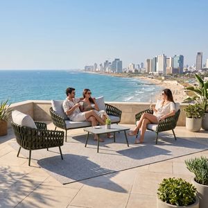 מערכת ישיבה לגינה 2+1+1 כולל שולחן Australia Garden