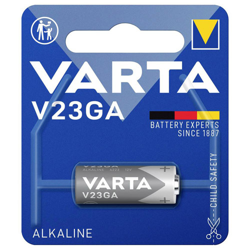 סוללת Varta V23GA 12V אלקליין לשלטים ומפתחות רכב