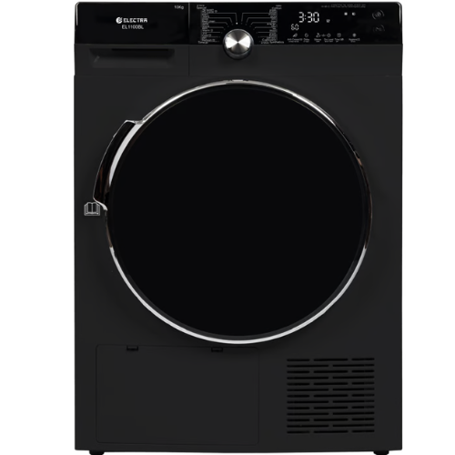 מייבש כביסה 10 ק"ג Electra EL1100BL HEAT PUMP - צבע שחור אחריות ע"י היבואן הרשמי אלקטרה