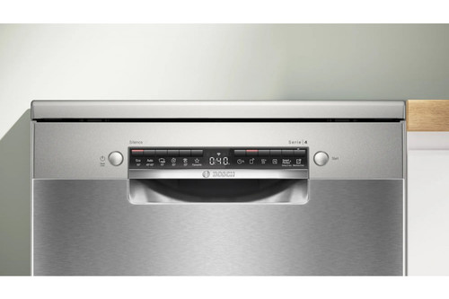מדיח כלים Bosch בוש רחב 60 ס"מ גימור נירוסטה סדרה 4 דגם SMS4HMI07E