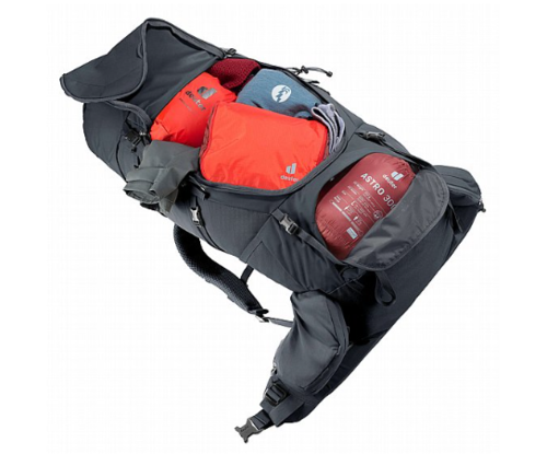 תרמיל מסע - Deuter Aircontact Core 60+10 - שחור 