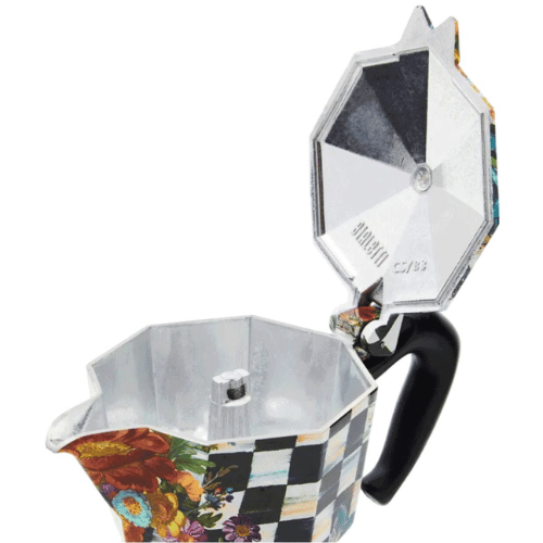 ‏מקינטה מוקה אקספרס מקנזי צ'יילדס 3 כוסות Bialetti Moka Express MacKenzie-Childs ביאלטי