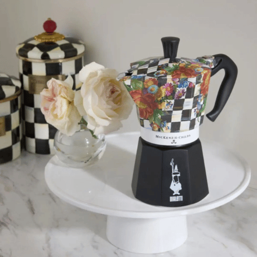 ‏מקינטה מוקה אקספרס מקנזי צ'יילדס 6 כוסות Bialetti Moka Express MacKenzie-Childs ביאלטי