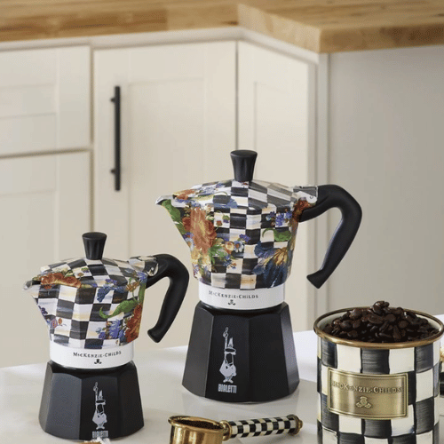 ‏מקינטה מוקה אקספרס מקנזי צ'יילדס 6 כוסות Bialetti Moka Express MacKenzie-Childs ביאלטי