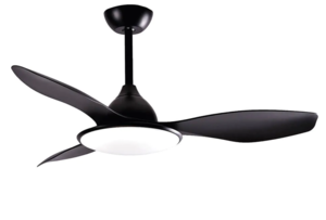 מאוורר תקרה "CCT 36W IP44 PLEASURE 52 עם שלט שחור מבית SEMICOM