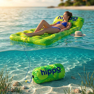 מזרן ים מתנפח "מחורר" עם עוגן | Holey Floaty