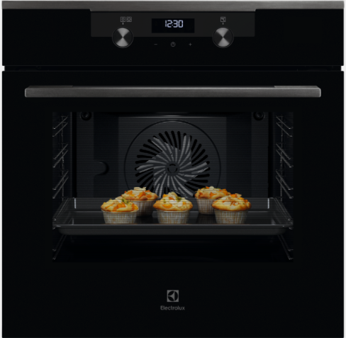 תנור רב תכליתי 71 ליטר דגם ®Electrolux EOH6232H SteamBake אלקטרולוקס שחור בשילוב נירוסטה מושחרת