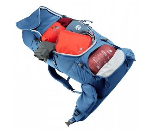 תרמיל מסע - Deuter Aircontact Core 60+10 - כחול