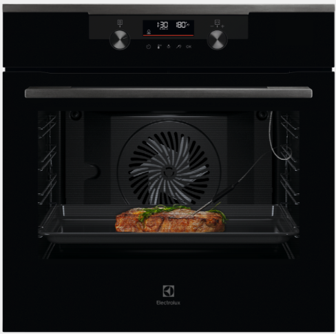 תנור פירוליטי רב תכליתי 71 ליטר דגם ®Electrolux EOP7432H SenseCook אלקטרולוקס שחור בשילוב נירוסטה מושחרת