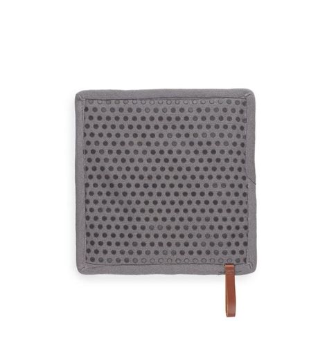 מחזיק לסיר כותנה  וסיליקון צבע  אפור כהה  CHEF- pocket potholder