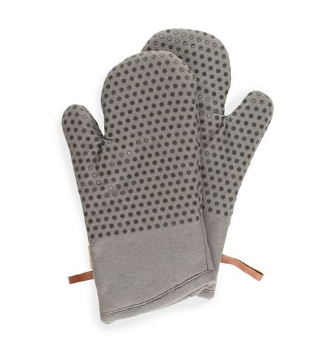 כפפות תנור כותנה וסילקון צבע   אפור כהה CHEF - glove