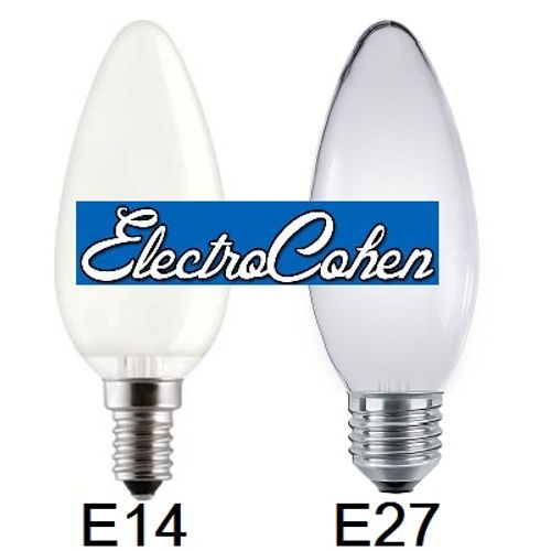 10 נורות ליבון איכותיות בצורת כדור 25W הברגה  E14