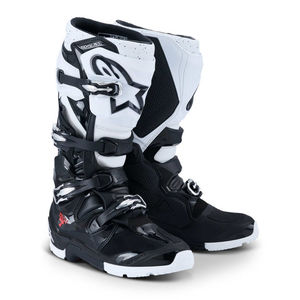 מגפיים לרכיבת שטח  ENDURO TECH 7 שחור/לבן ALPINESTARS