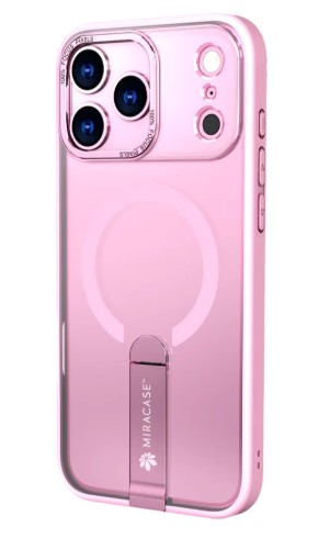 כיסוי ורוד עבור Miracase Mirastand iPhone 17 Pro Max