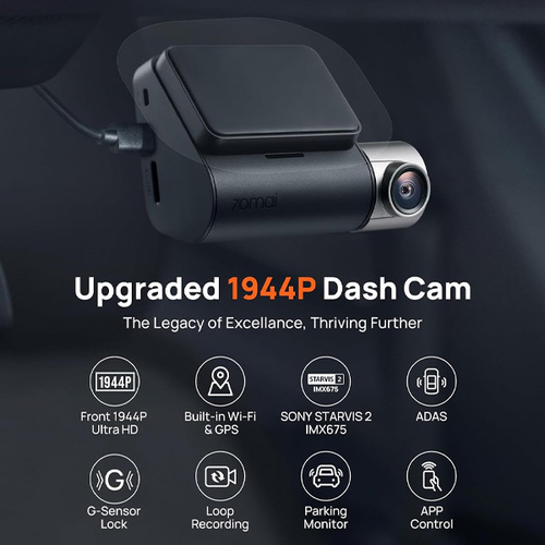 מצלמת רכב חכמה דו-כיוונית 70mai Dash Cam A510-1 | יבואן רשמי