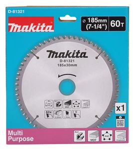  להב רב שימושי "7.1/4 (185 מ"מ) 60 שיניים MAKITA D-81321
