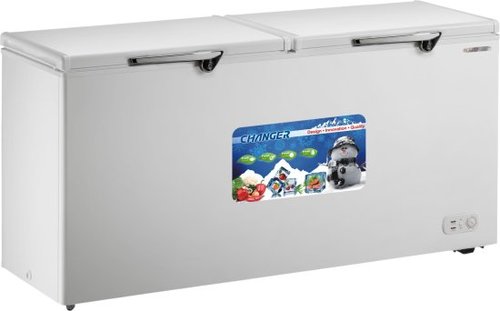 מקפיא / מקרר שוכב 2 דלתות 400 ליטר Changer DE-Frost CF-620 - צבע לבן