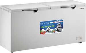 מקפיא / מקרר שוכב 2 דלתות 400 ליטר Changer DE-Frost CF-620 - צבע לבן