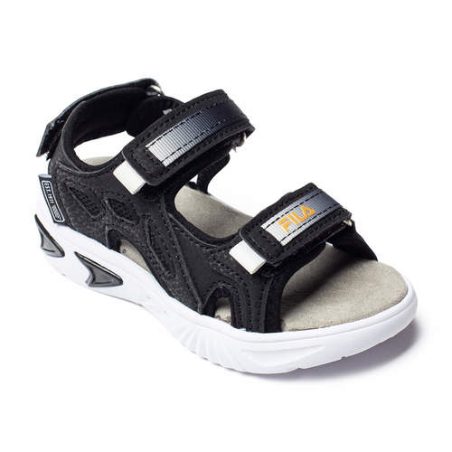 סנדלים לילדים עם אורות של פילה בצבע שחור | 23-28 | FILA BLACK 301310