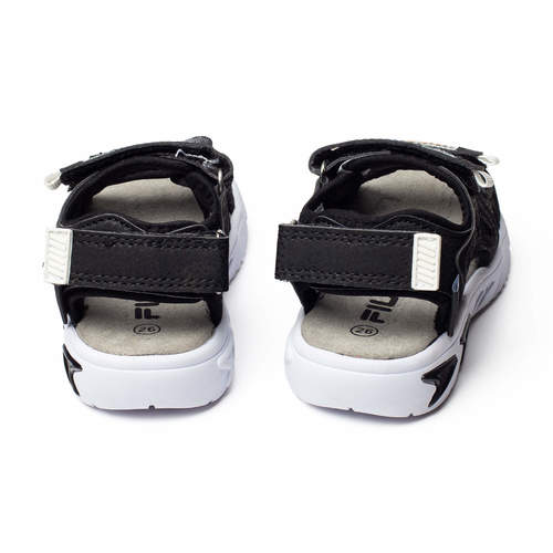 סנדלים לילדים עם אורות של פילה בצבע שחור | 23-28 | FILA BLACK 301310