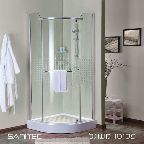 מקלחון פלוטו מעוגל 8 מ