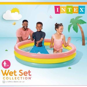 בריכה צבעונית 3 קומות INTEX 57422 147X33