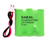 סוללה T-167 לטלפון אלחוטי Sakal 3.6V/300MA 3AAA