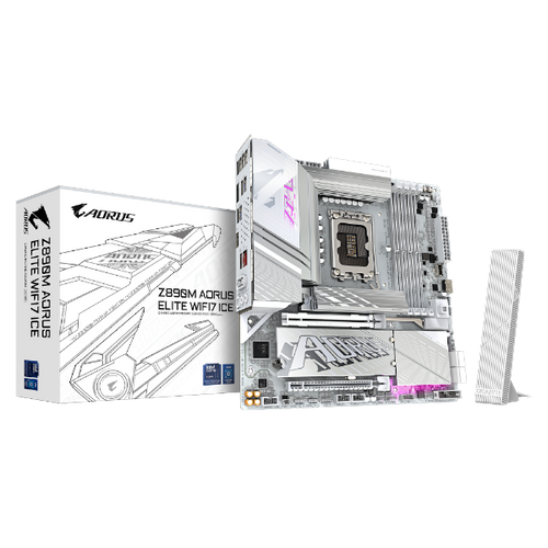 ׳׳•׳— ׳׳ ׳׳™׳ ׳˜׳ GIGABYTE Z890M AORUS ELITE WIFI7 ICE WIFI7 BT PCIE 5