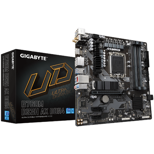 ׳׳•׳— Gigabyte B760M DS3H AX DDR4 1.2 Micro-ATX WIFI6 LGA1700