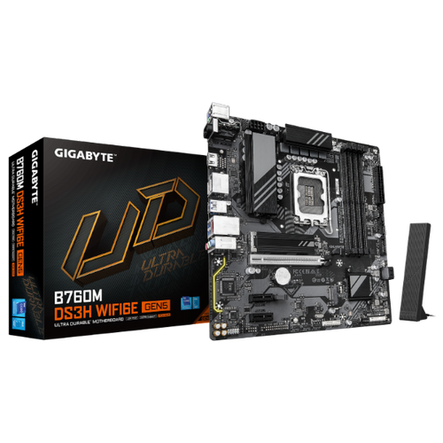 ׳׳•׳— ׳׳ Gigabyte B760M DS3H WF6E GEN5 Micro-Atx DDR5