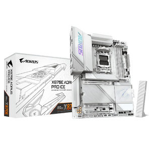 ׳׳•׳— ׳׳ GIGABYTE X870E AORUS PRO ICE ATX DDR5 WIFI7 AM5 2.5GBE LAN