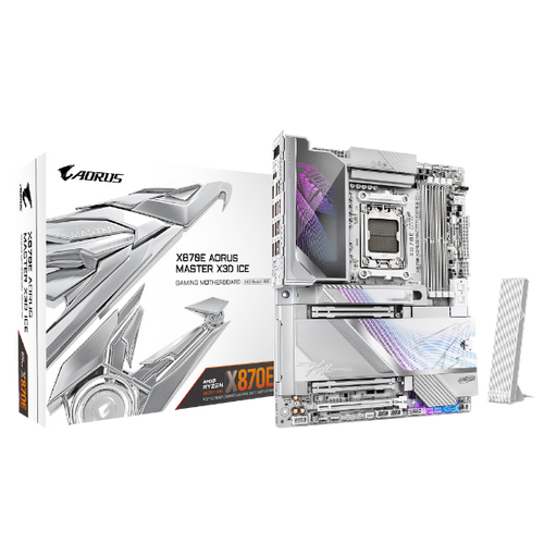 ׳׳•׳— ׳׳ GIGABYTE X870E AORUS MASTER X3D ICE WIFI7 ATX BT 10GBE