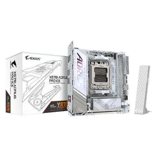 ׳׳•׳— ׳׳ GIGABYTE X870I AORUS PRO ICE MINI-ITX DDR5 AM5 BT 2.5GBE