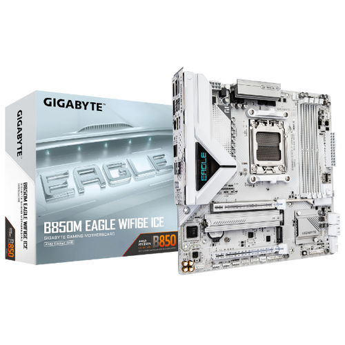 ׳׳•׳— ׳׳ GIGABYTE B850M EAGLE WIFI6E ICE M-ATX DDR5 AM5 BT 2.5GB