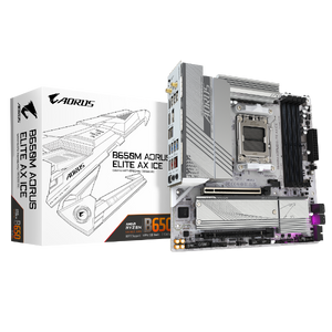 ׳׳•׳— Gigabyte B650M A ELITE AX ICE ATX AM5 WIFI BT PCIE5.0 White