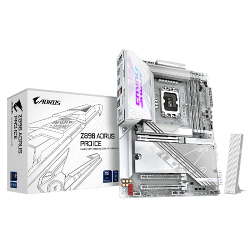 לוח לאינטל דור 15 Gigabyte Z890 AORUS PRO ICE 5GbE ATX LGA1851