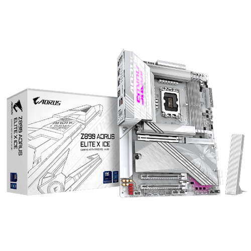 לוח לאינטל דור 15 Gigabyte Z890 AORUS ELITE X ICE ATX LGA1851